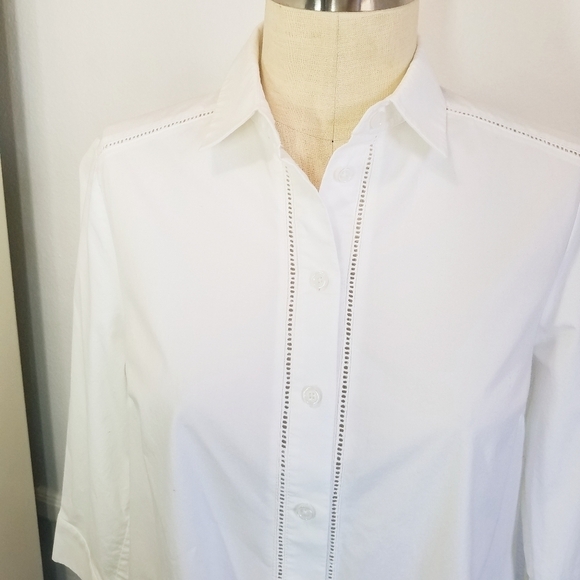 🌸 Kate Spade | Broome‎ Street White Buttondown shirt S - Picture 5 of 10